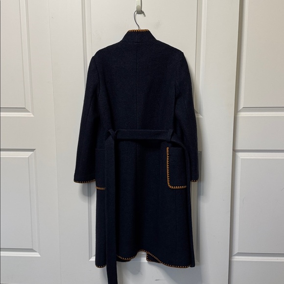 BODEN Blanket Stitch Wrap Coat Medium - Picture 6 of 8